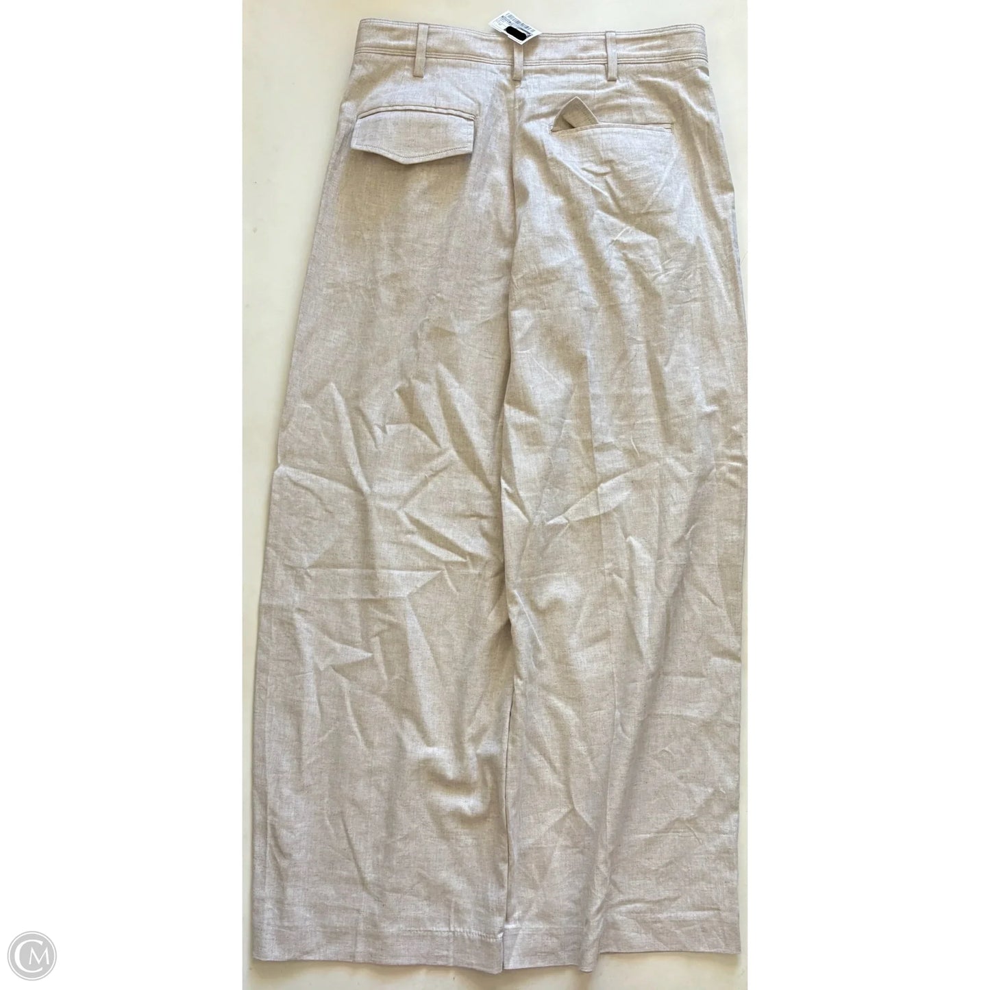 Pants Linen By Banana Republic In Cream, Size: 12