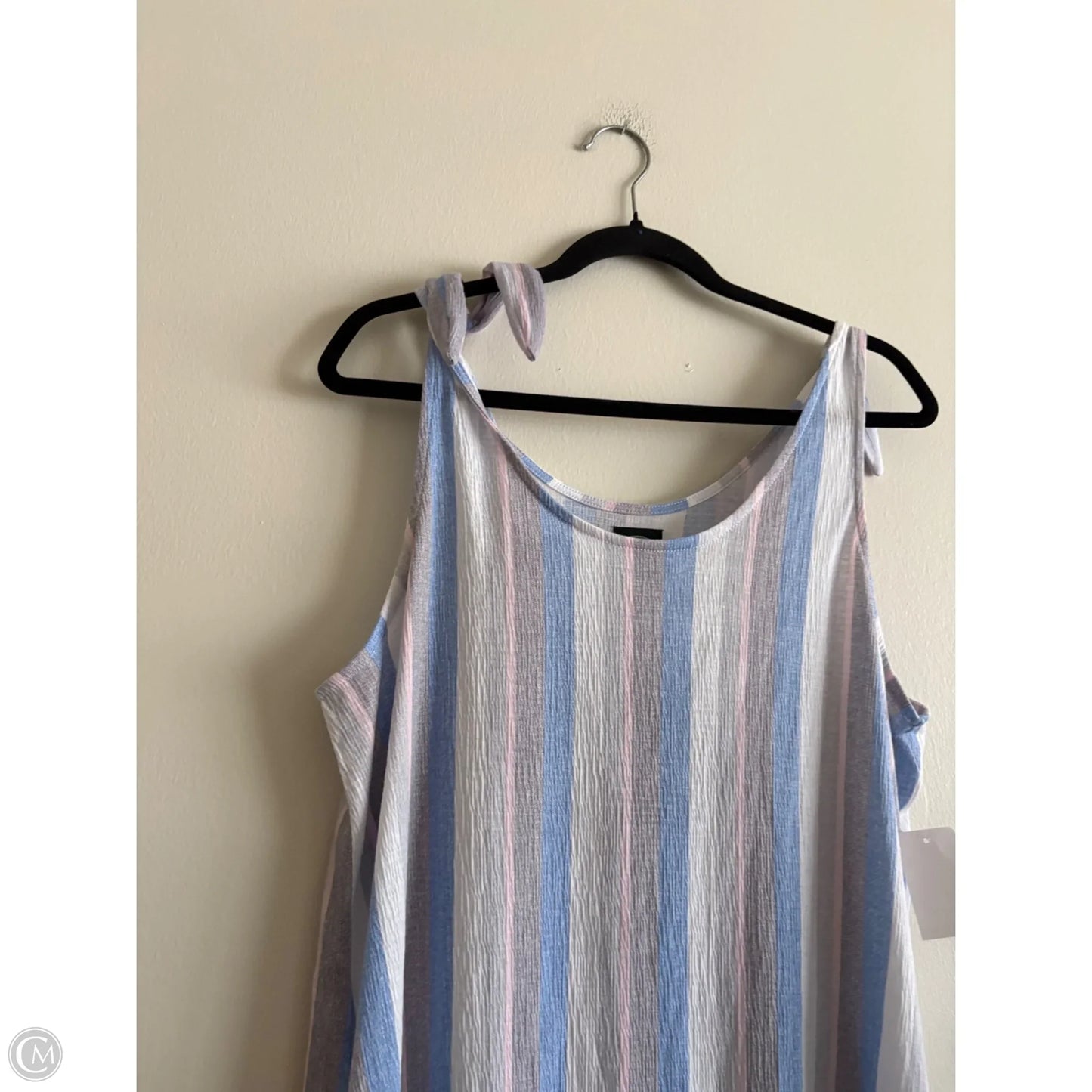 Dress Casual Short By Laura Ashley In Striped Pattern, Size: Xl