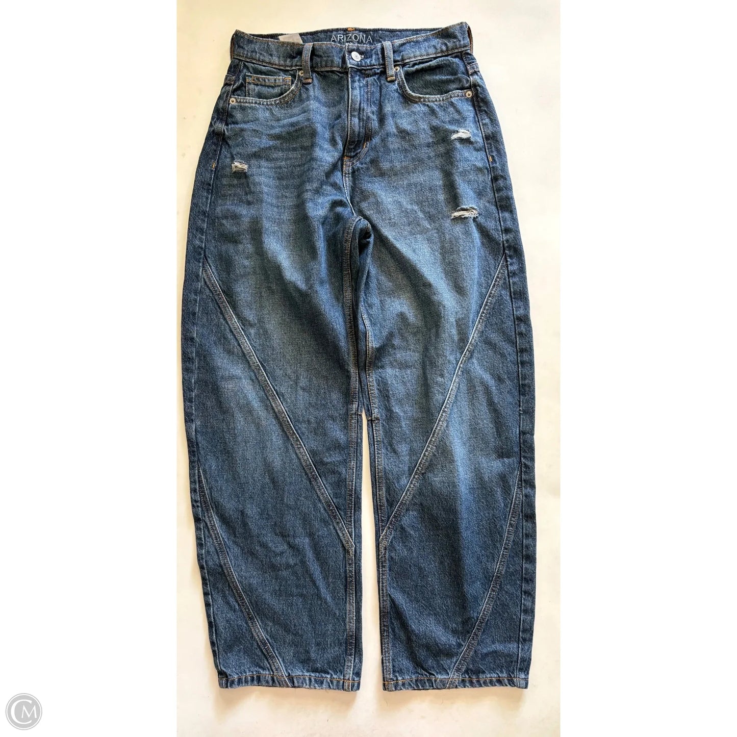 Jeans Wide Leg By Arizona In Blue, Size: 4