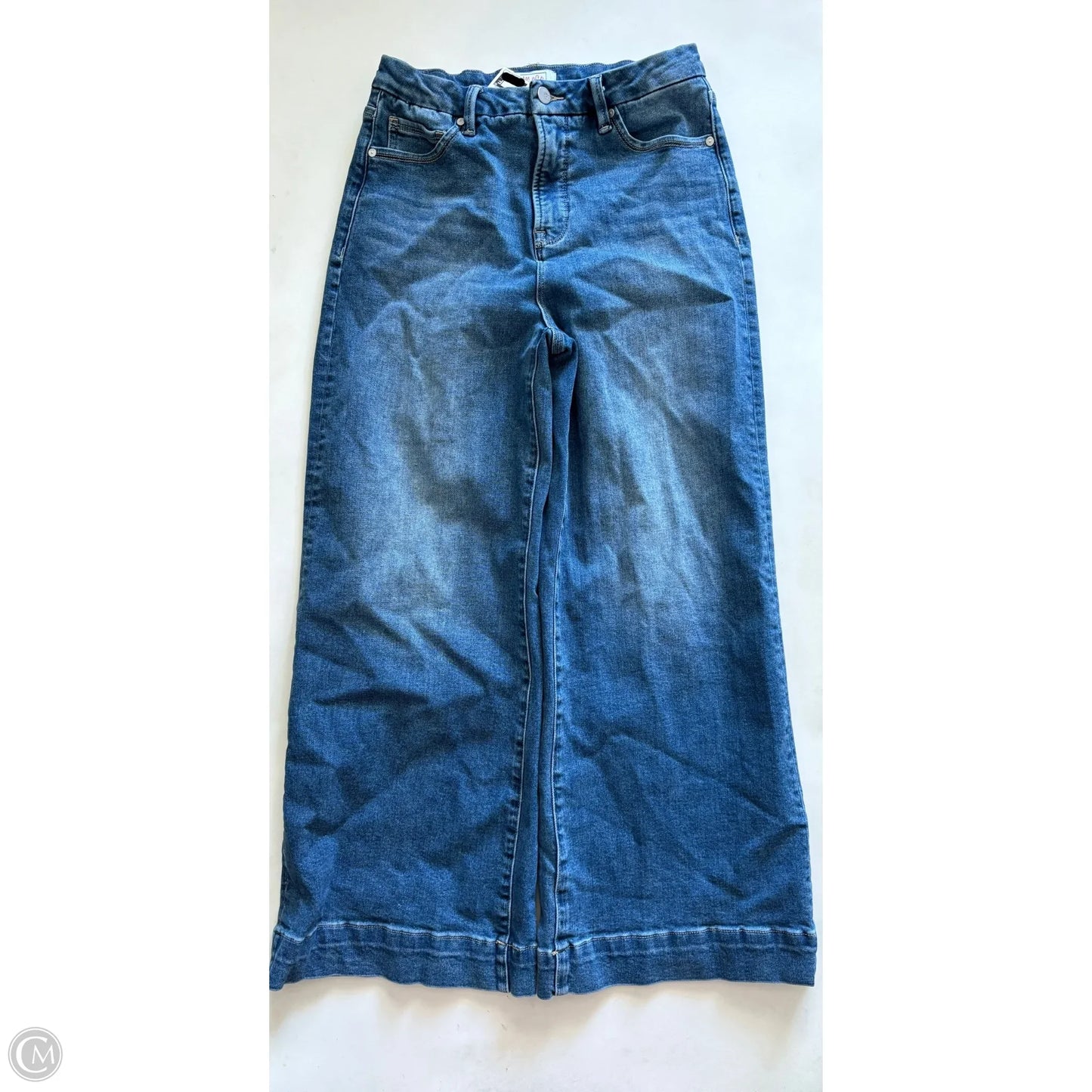 Jeans Wide Leg By MOCO BOUTIQUE In Blue, Size: 8