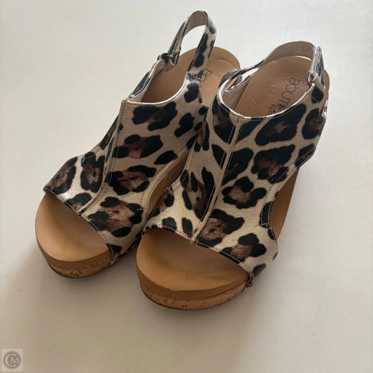 Shoes Heels Wedge By BOUTIQUE BY CORKYS In Animal Print, Size: 9