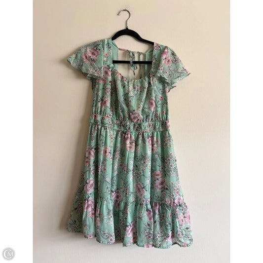 Dress Party Short By As U Wish In Floral Print, Size: Xl