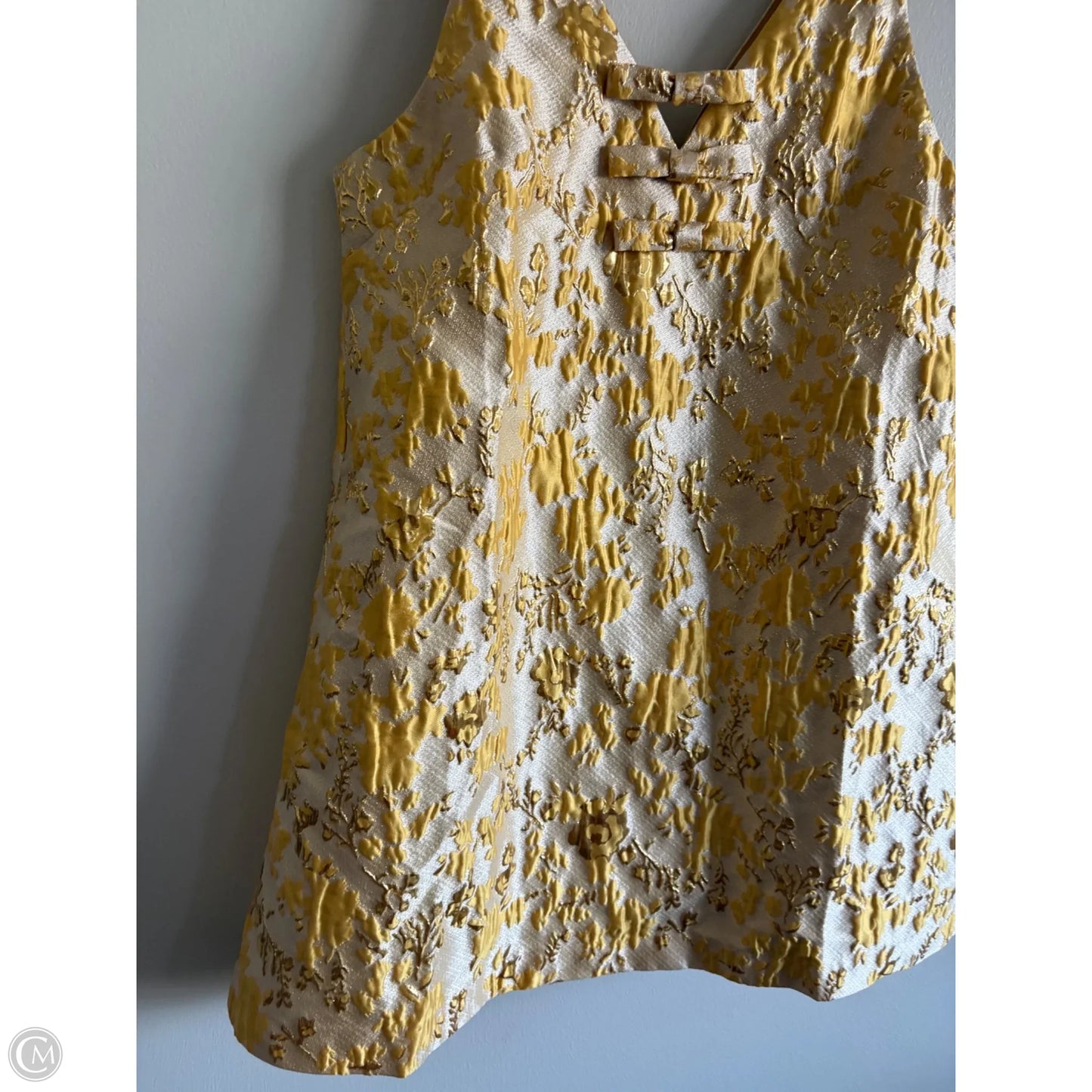 Dress Party Midi By mestiza In Gold & Yellow, Size: 14