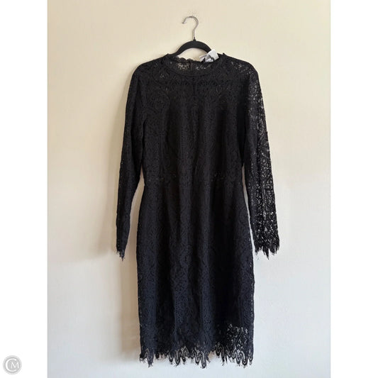 Dress Party Midi By Bebe In Black, Size: Xl
