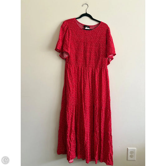 Dress Casual Maxi By Zesica In Red, Size: 2x