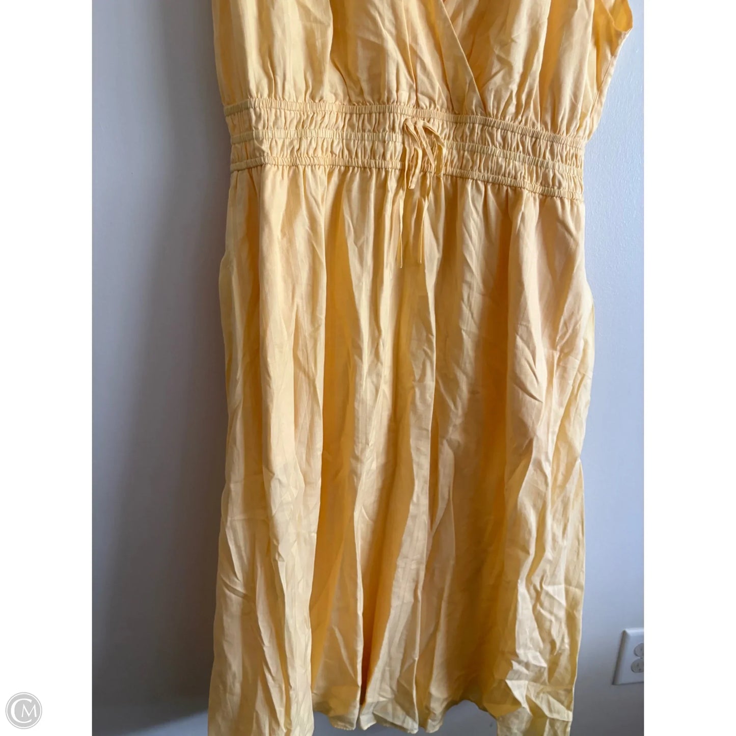Dress Casual Maxi By Talbots In Yellow, Size: 18