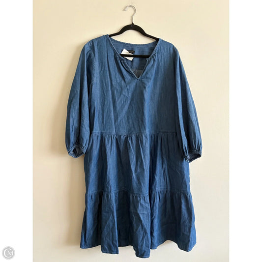 Dress Casual Maxi By Talbots In Blue, Size: Xl