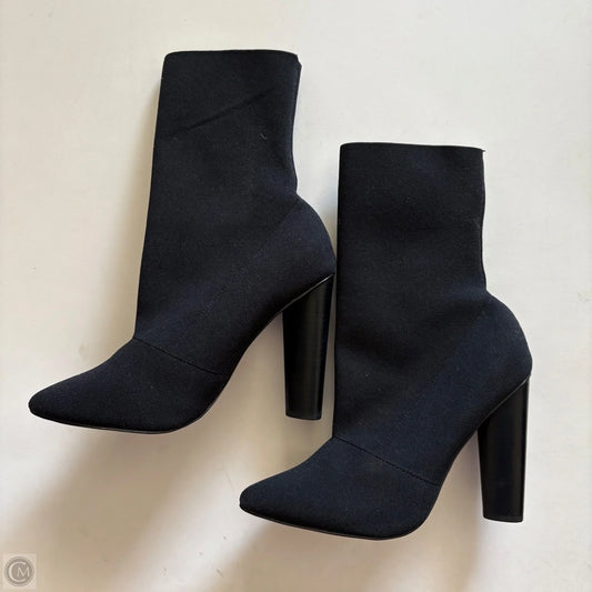 Boots Ankle Heels By Steve Madden In Black, Size: 10