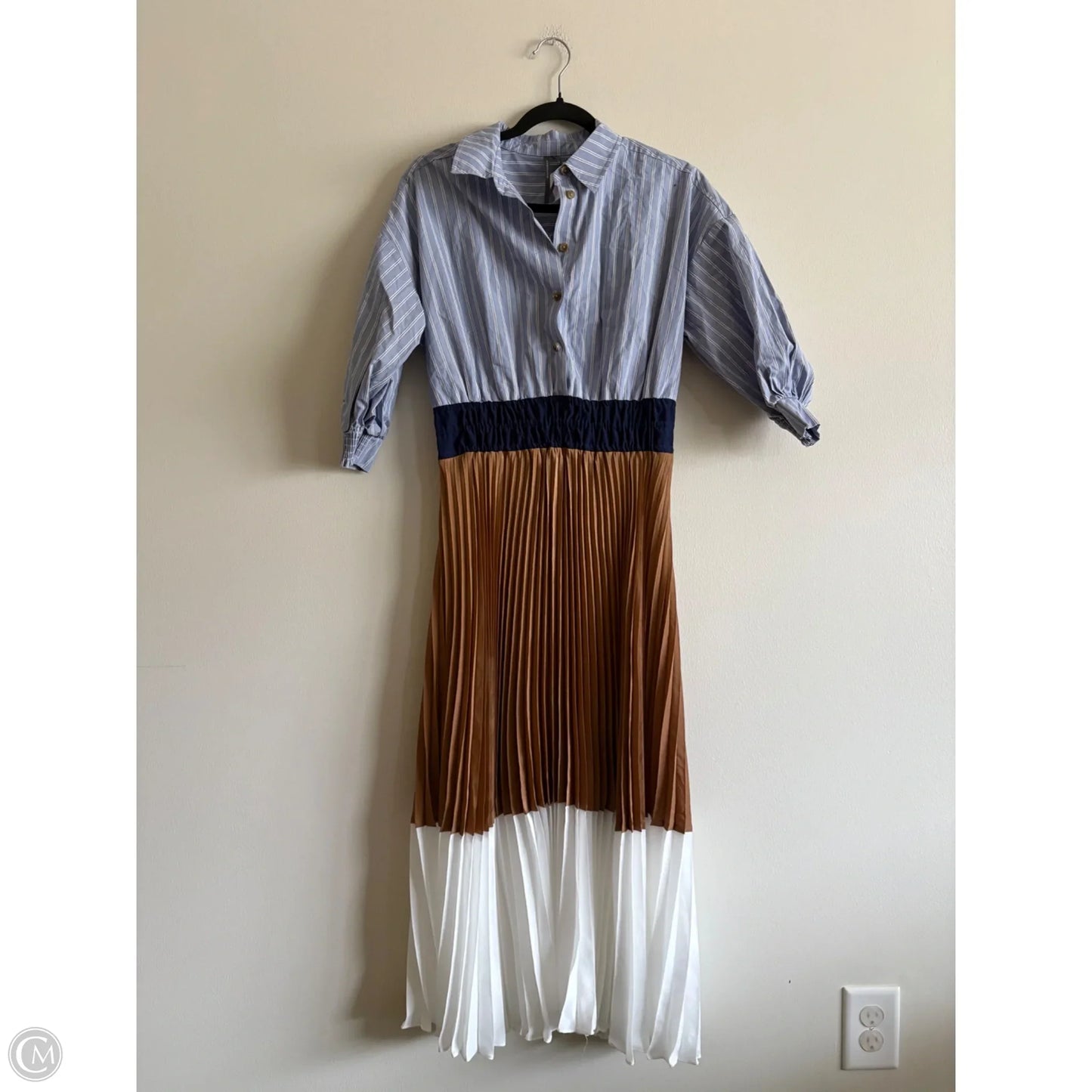 Dress Casual Maxi By Anthropologie In Striped Pattern, Size: Sp