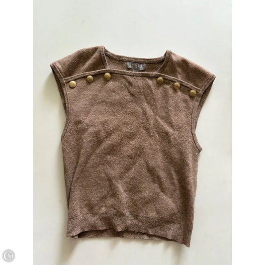 Top Sleeveless By J. Crew In Brown, Size: M