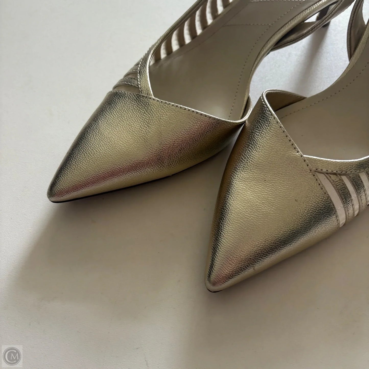 Shoes Heels Kitten By Franco Sarto In Gold, Size: 8