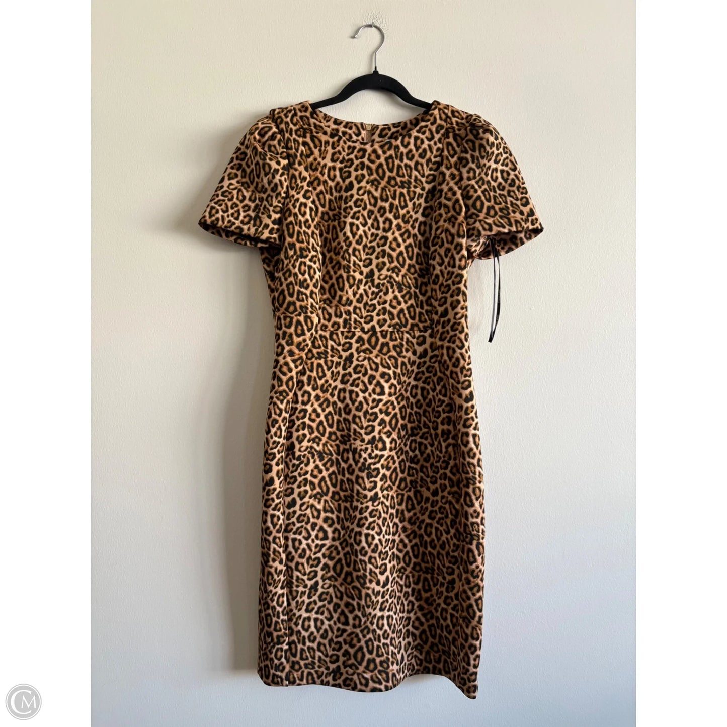 Dress Work By Calvin Klein In Animal Print, Size: 8