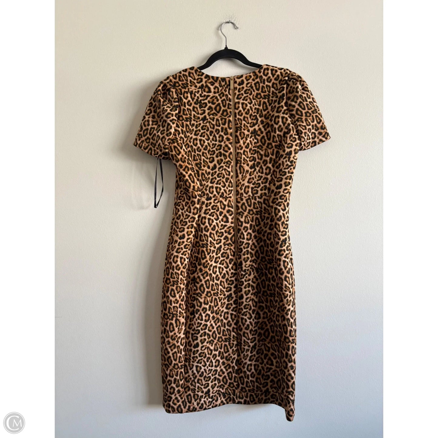 Dress Work By Calvin Klein In Animal Print, Size: 8