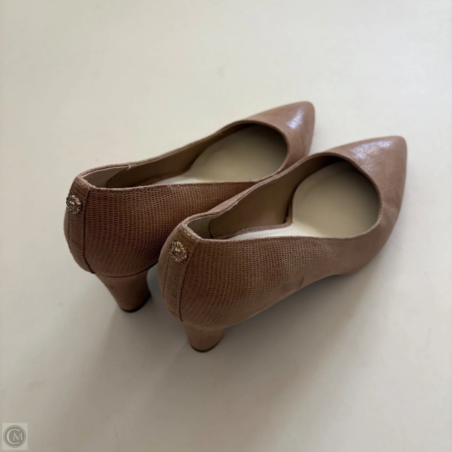 Shoes Heels Kitten By Anne Klein In Tan, Size: 8.5