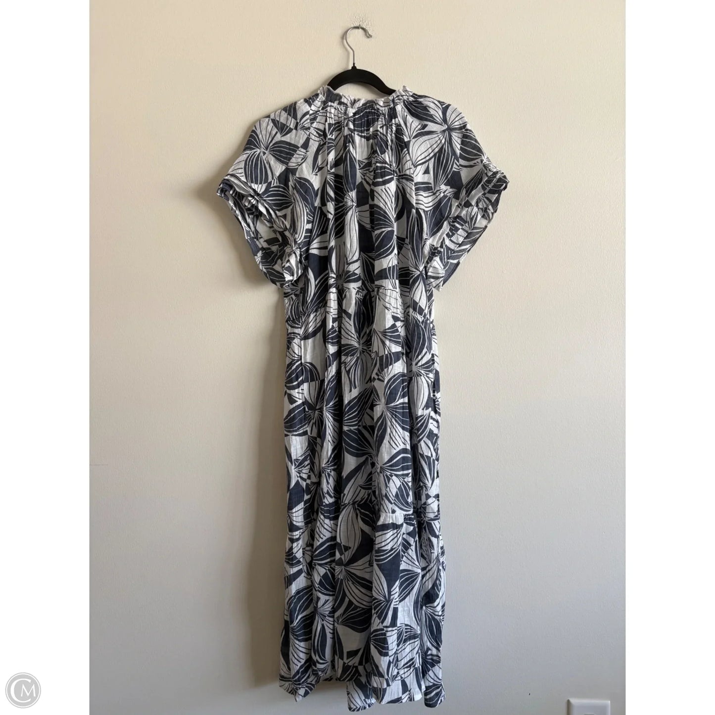 Dress Casual Midi By Sharagano In Blue, Size: Lp