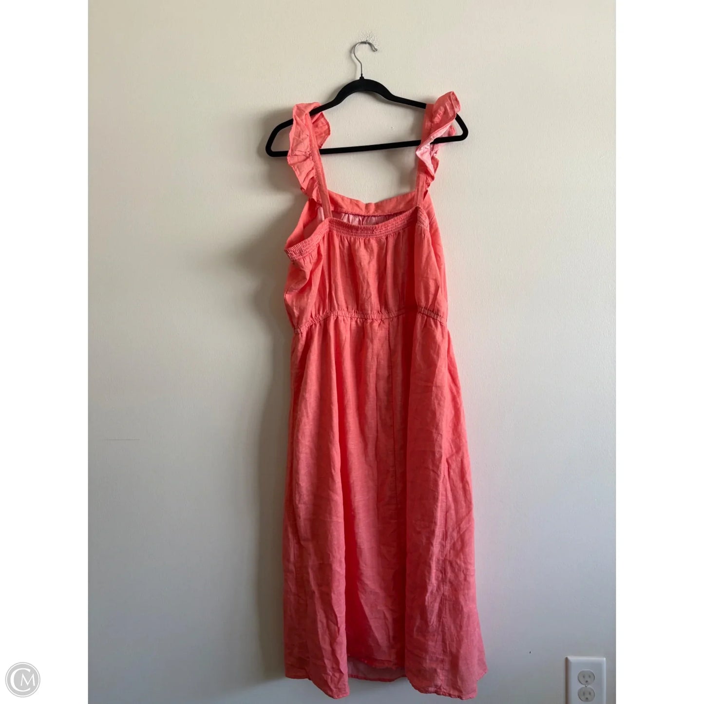 Dress Casual Midi By Old Navy In Coral, Size: Xl