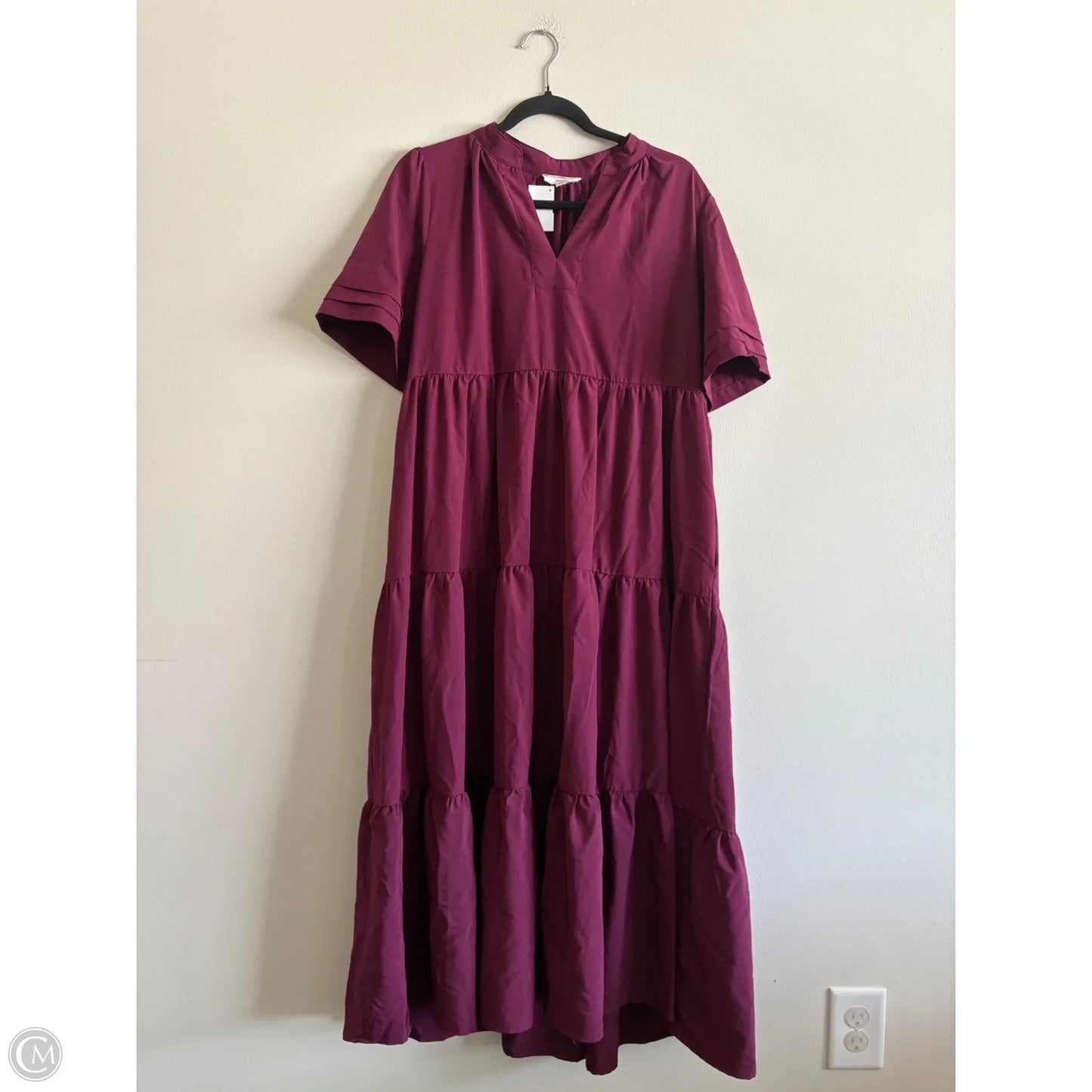 Dress Casual Maxi By Entro In Maroon, Size: L