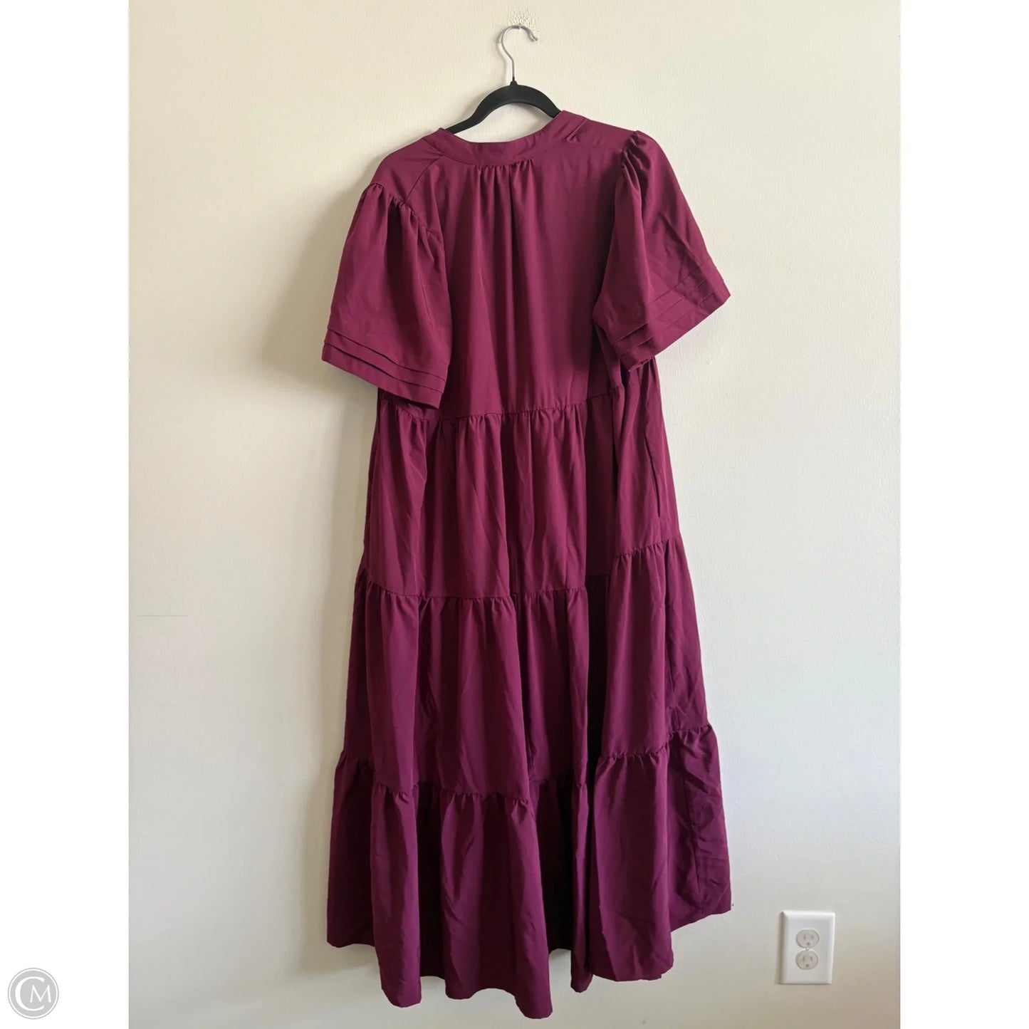 Dress Casual Maxi By Entro In Maroon, Size: L