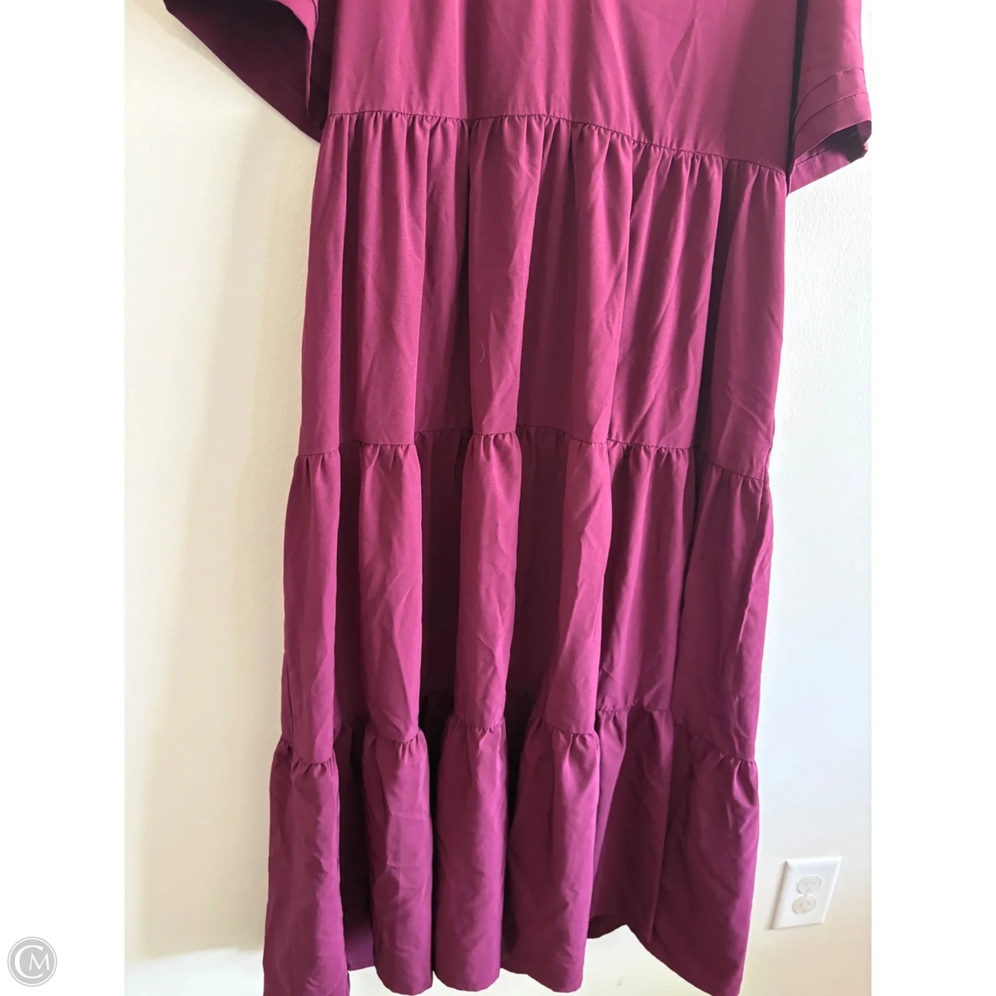 Dress Casual Maxi By Entro In Maroon, Size: L