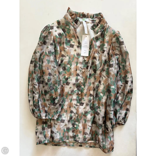Top 3/4 Sleeve By Jade In Green, Size: S