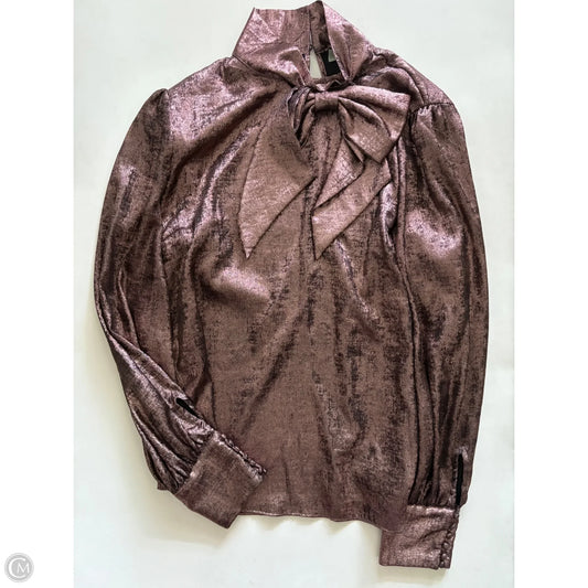 Top Long Sleeve By Ryegrass In Bronze, Size: L