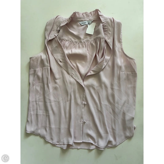 Top Sleeveless By Nine West In Pink, Size: L