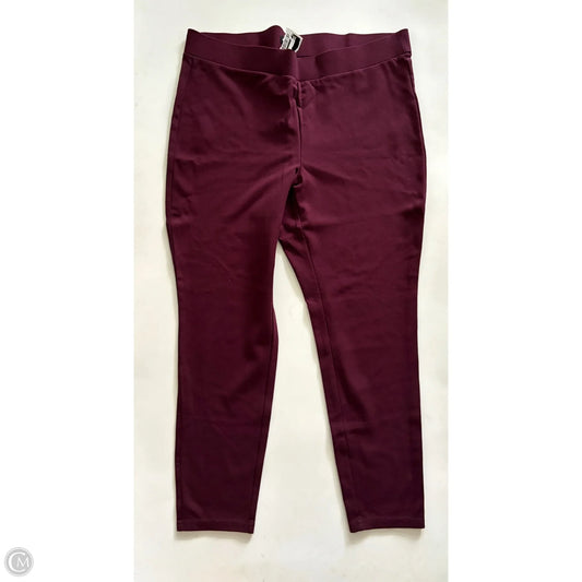 Pants Dress By Roz And Ali In Maroon, Size: 1x