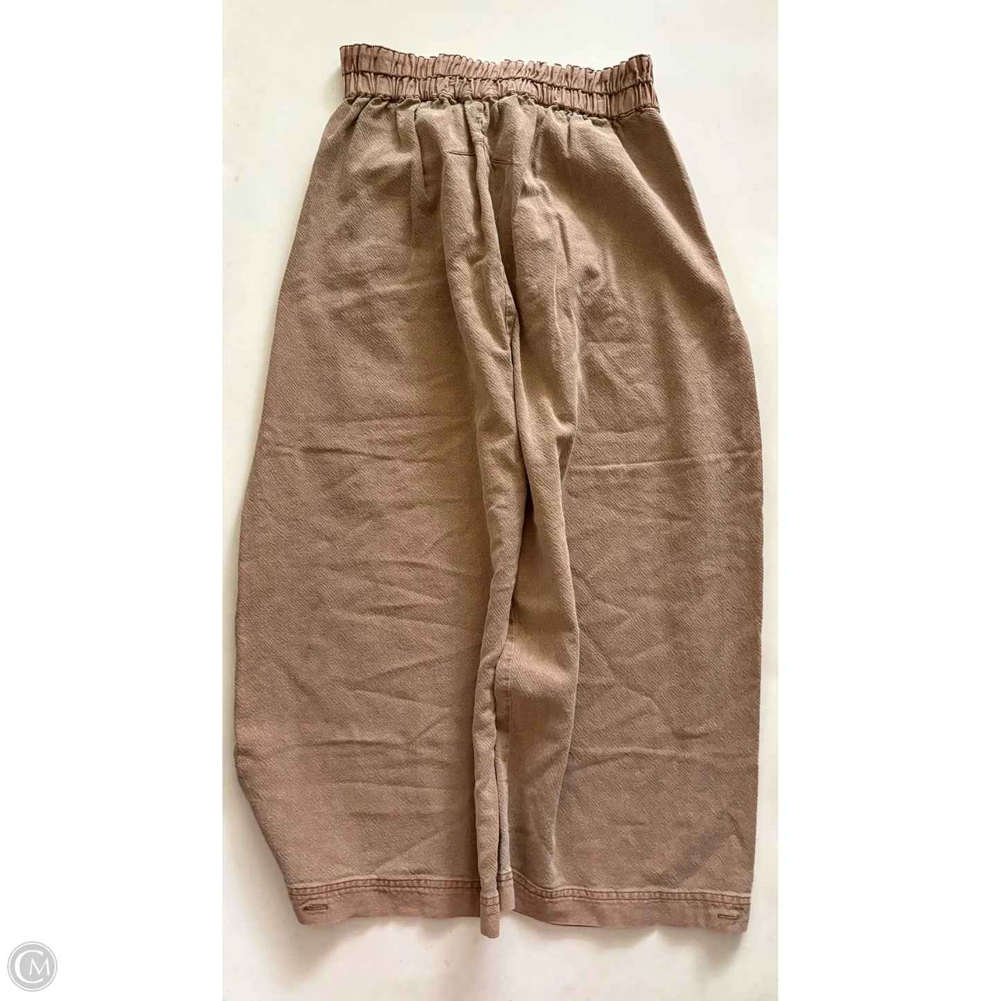 Jeans Wide Leg By Free People In Tan, Size: S