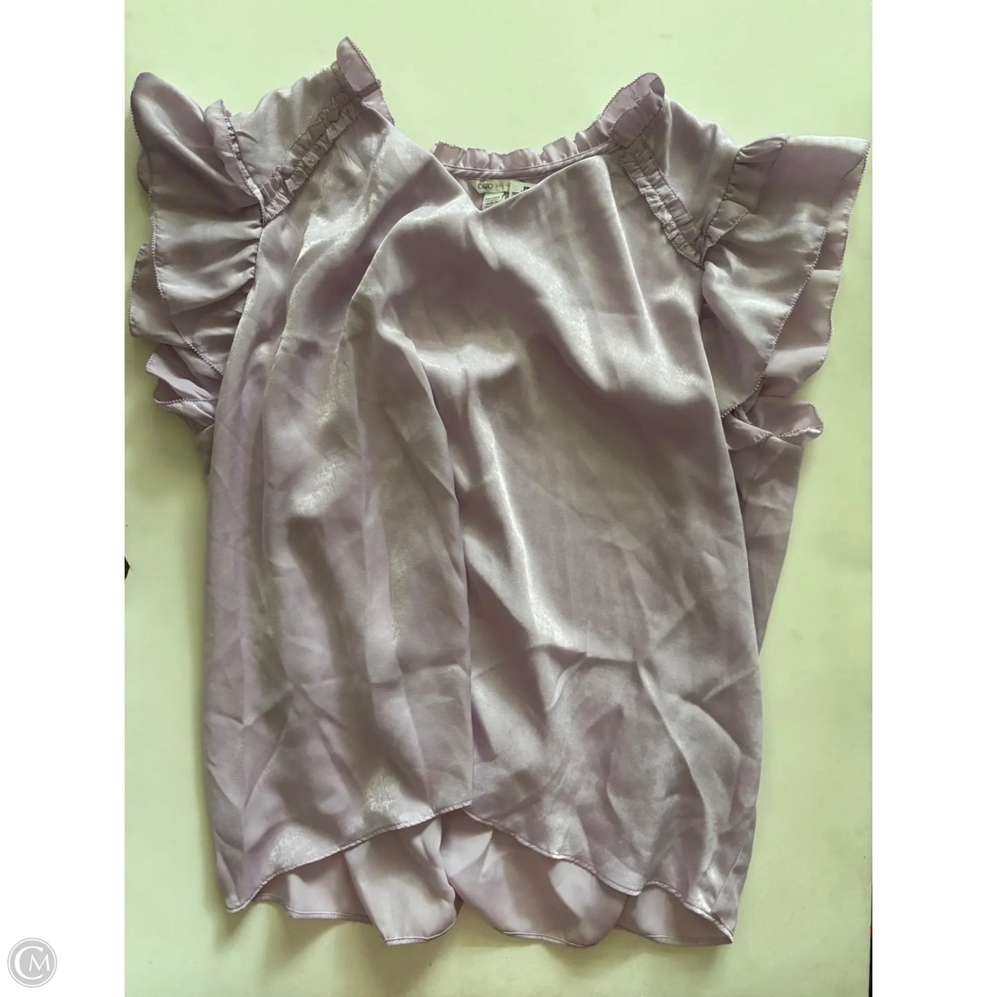 Top Short Sleeve By Cato In Purple, Size: Xl