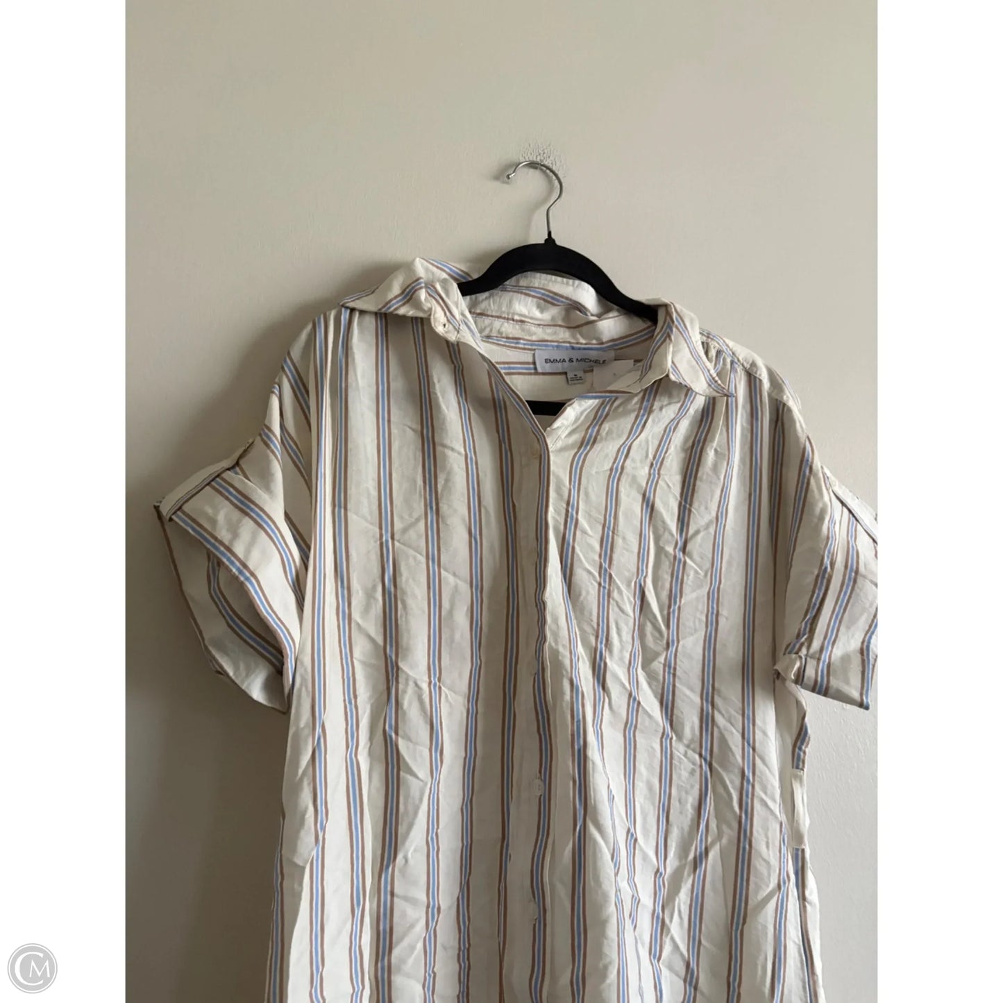 Dress Casual Short By Emma And Michele In Striped Pattern, Size: M