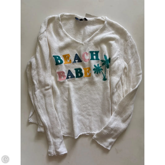 Sweater By Simply Southern In White, Size: S