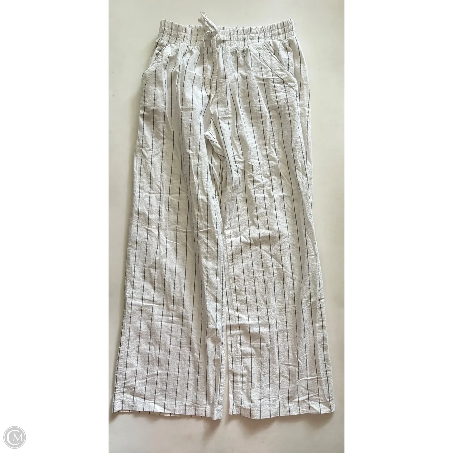 Pants Linen By Sienna Sky In Striped Pattern, Size: L