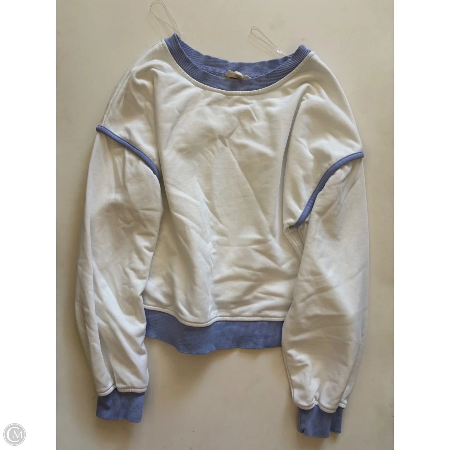 Sweatshirt Crewneck By Entro In White, Size: S