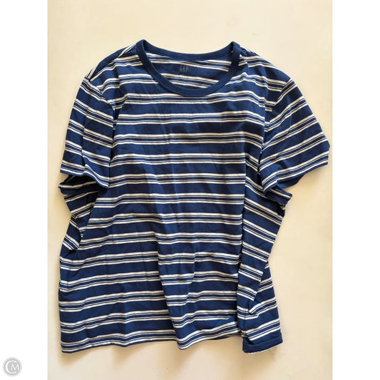 Top Short Sleeve By Gap In Blue, Size: Xxl