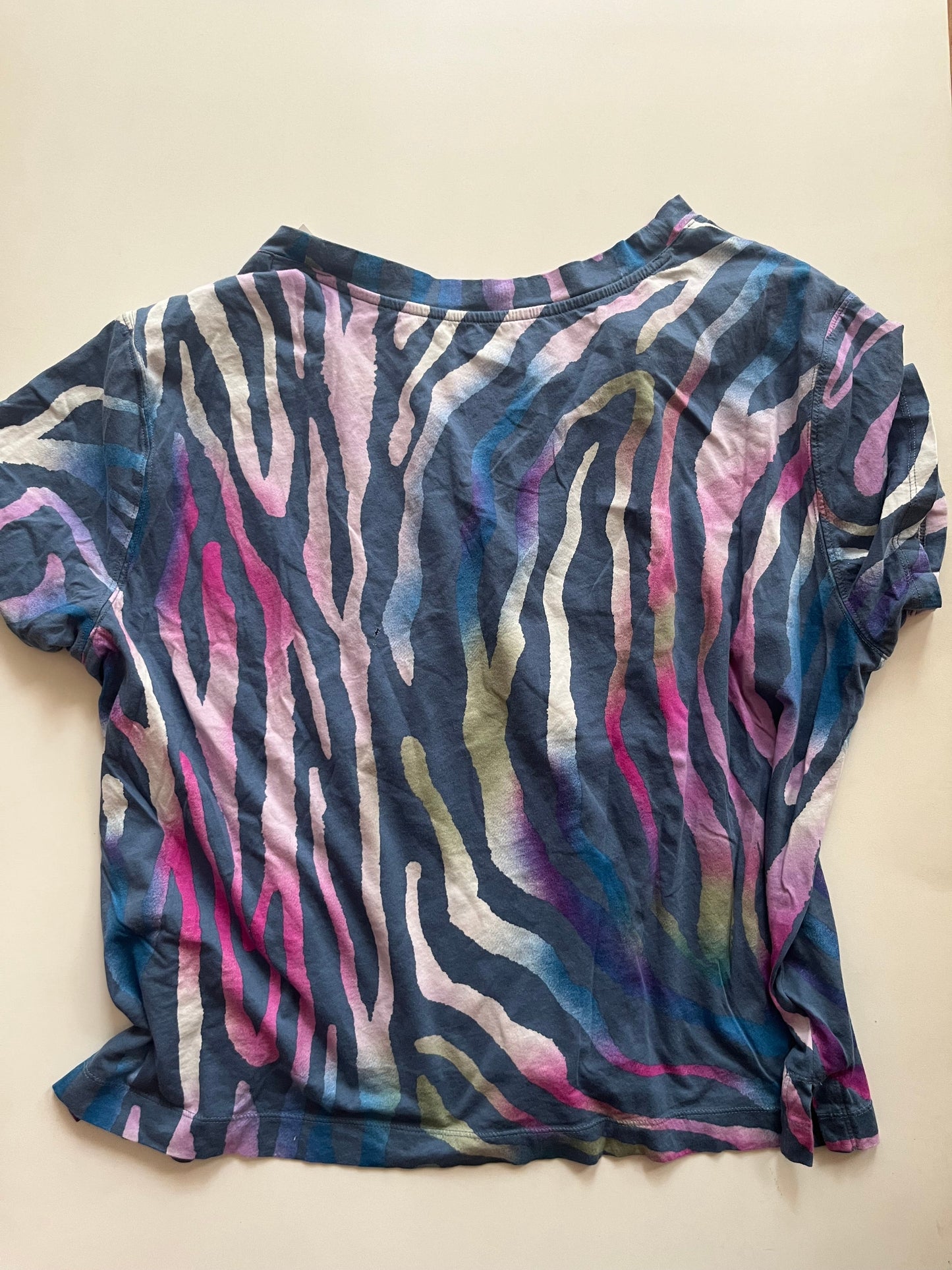 Multi-colored Top Short Sleeve Lou And Grey, Size Xl