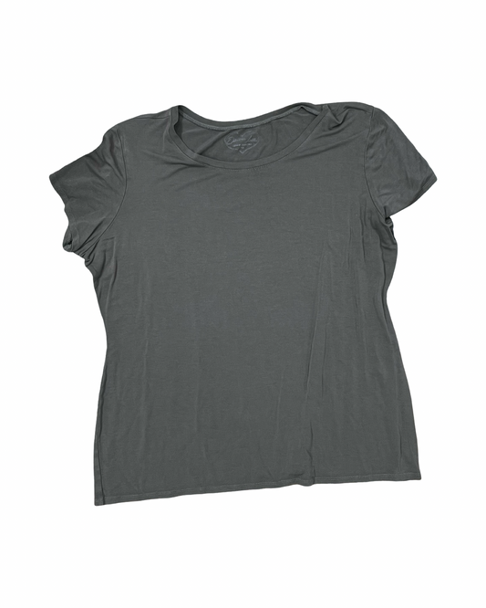 Top Ss Basic By Clothes Mentor In Green, Size:3X