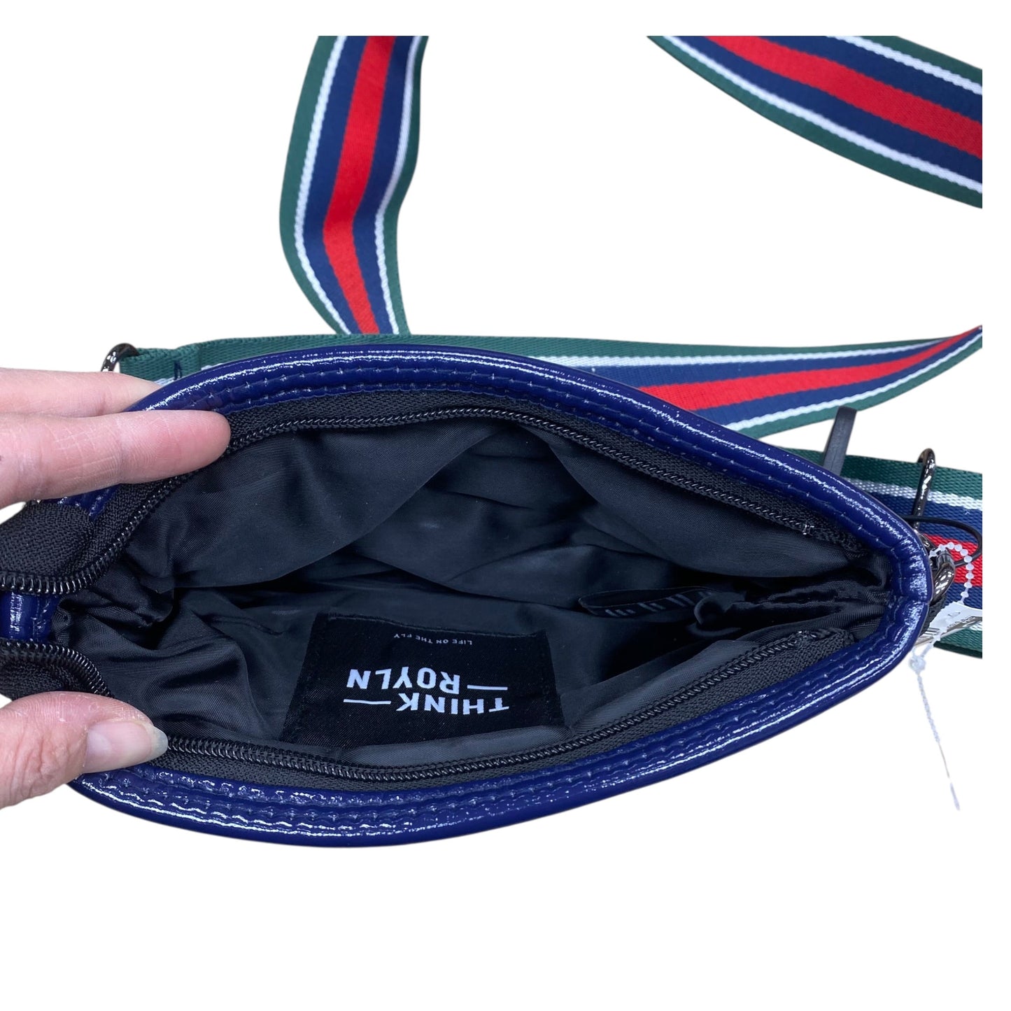 Handbag By Think Royln In Blue, Size:Small