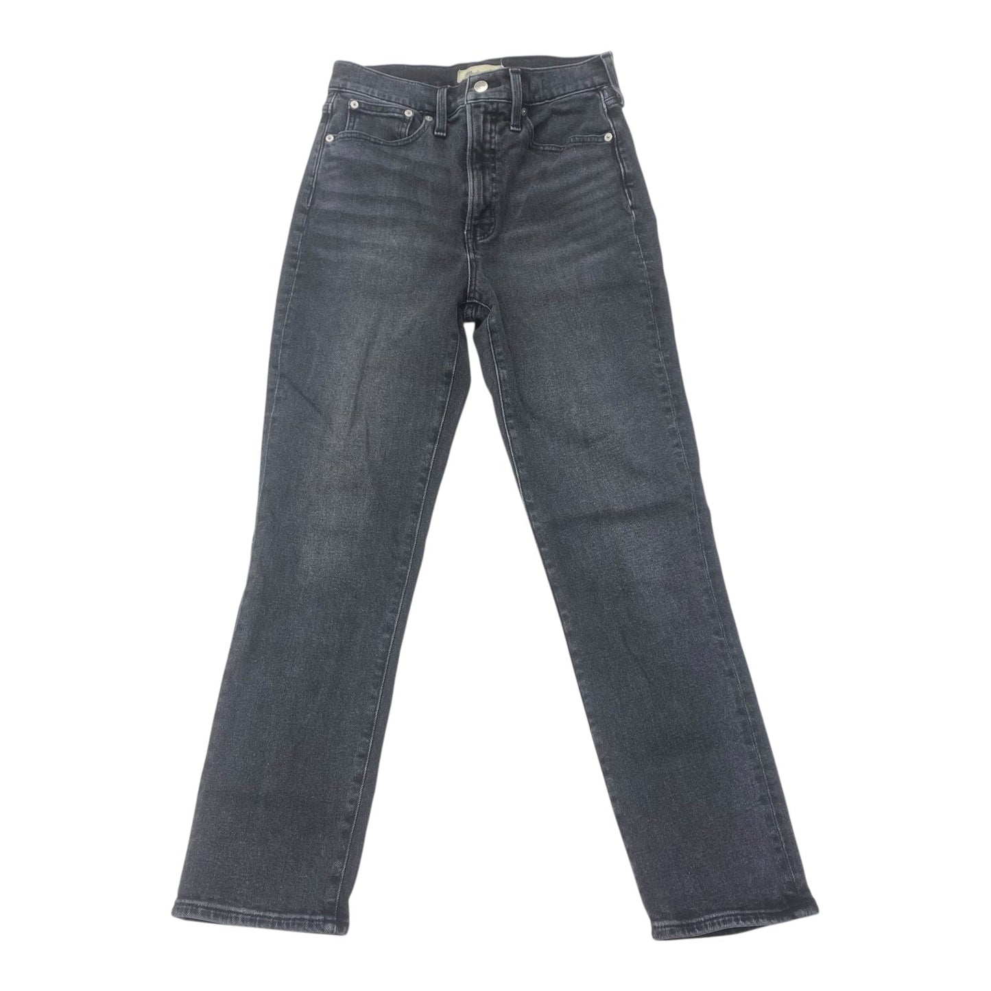 Jeans Straight By Madewell In Black Denim, Size:4