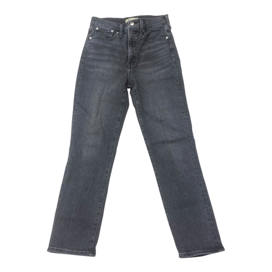 Jeans Straight By Madewell In Black Denim, Size:4