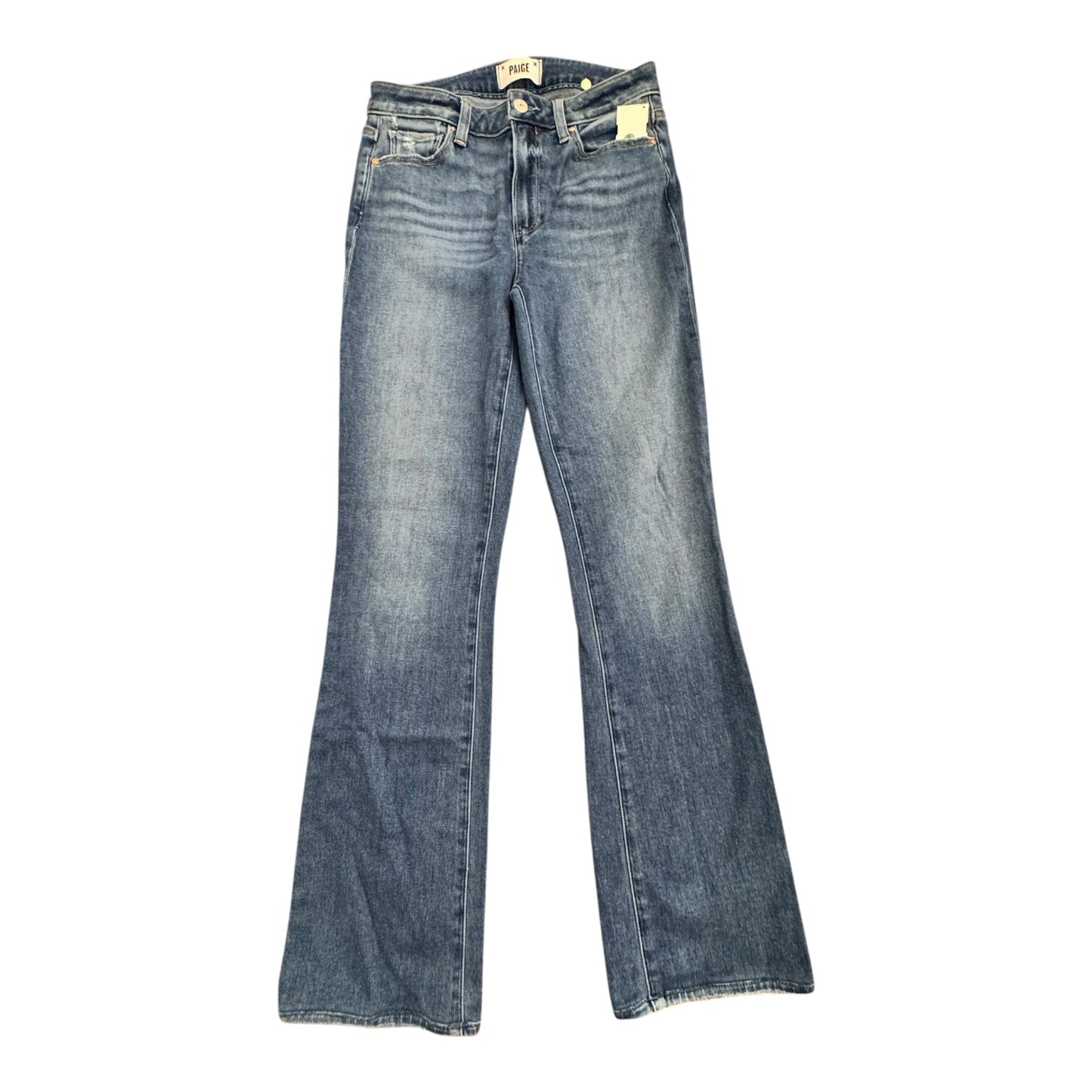 Jeans Straight By Paige In Blue Denim, Size:4