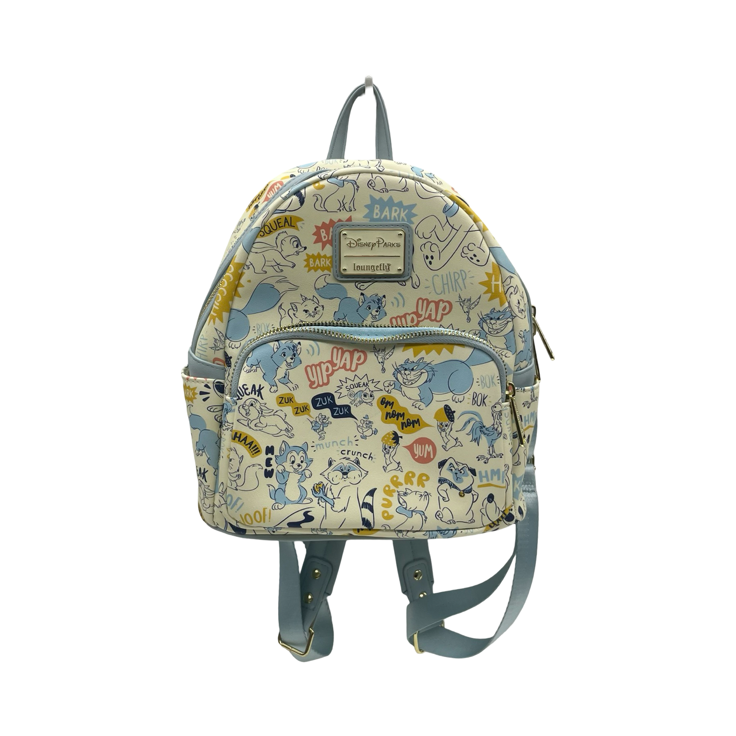 Backpack By Loungefly In Blue & Cream, Size:Medium