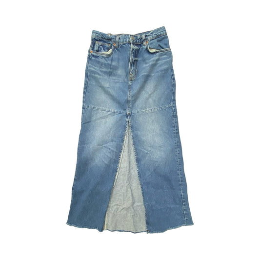 Skirt Designer By Reformation In Blue Denim, Size:4