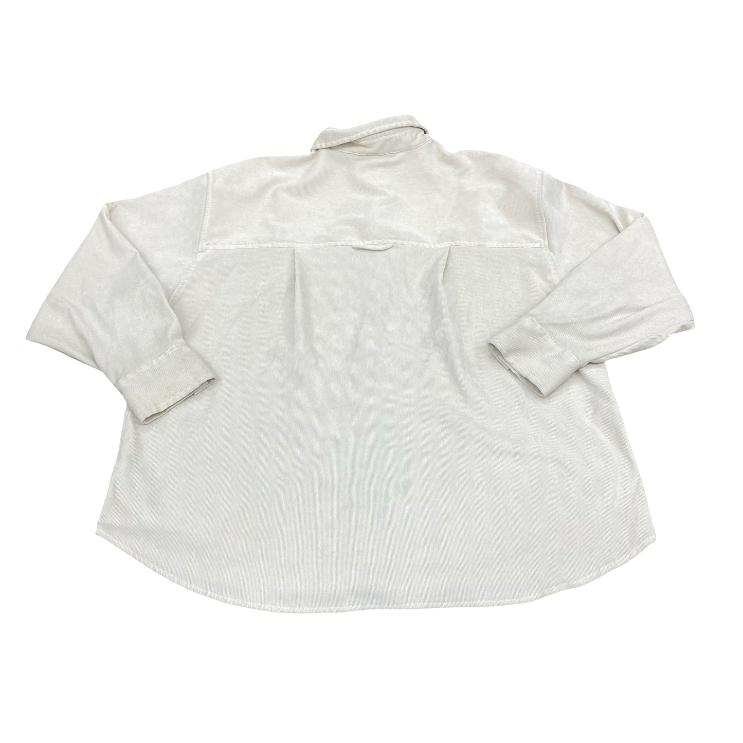 Jacket Shirt By A New Day In Ivory, Size:Xl