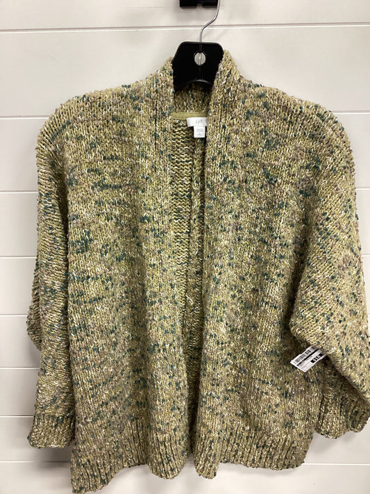Sweater Cardigan By J. Jill In Green, Size:L