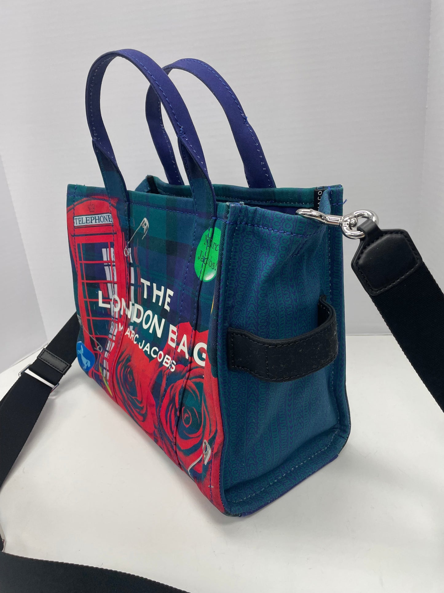Tote Luxury Designer By Marc Jacobs In Blue & Red, Size:Medium