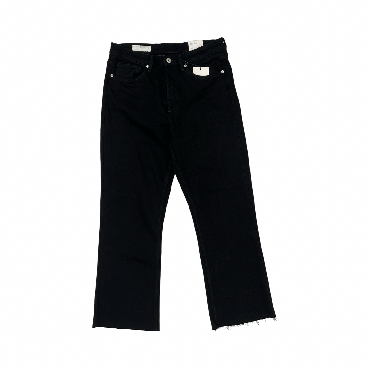 Jeans Cropped By Zara In Black, Size:12