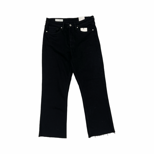 Jeans Cropped By Zara In Black, Size:12