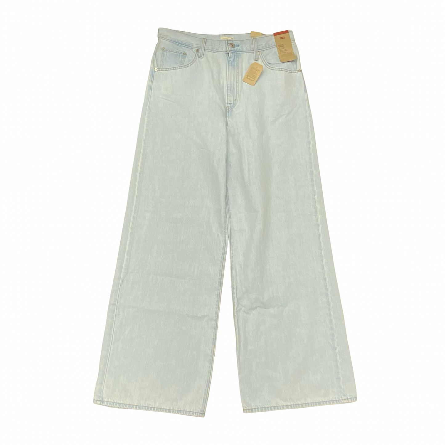Jeans Wide Leg By Levis In Blue Denim, Size:14