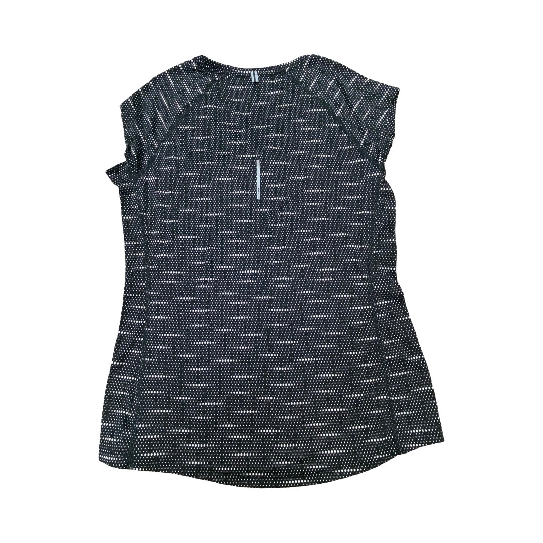 Athletic Top Ss By Nike Apparel In Polkadot Pattern, Size:M