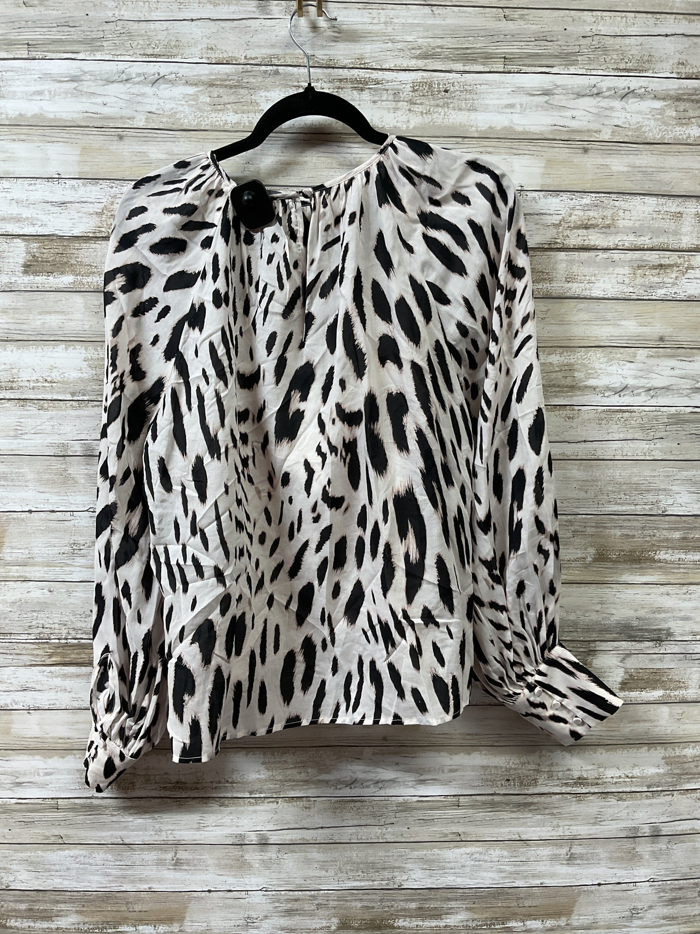 Blouse Ls By Sanctuary In Black & Cream, Size:L